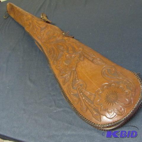 Tooled Leather Gun Case