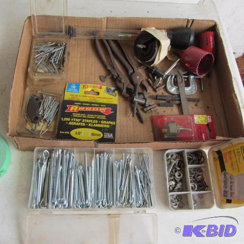 Cotter Pins, Hole Saws, Washers