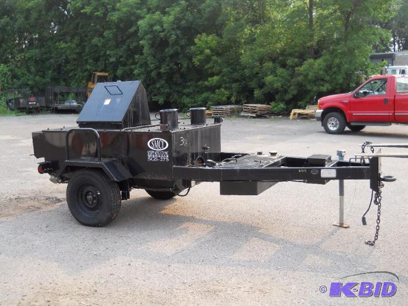 lot 6 image: Stepp SGS 275 Diesel Flue Fired Tar Kettle. Full.