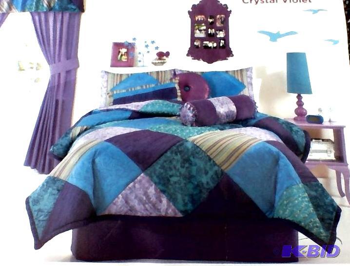 Seventeen Comforter Set Aqua Shades