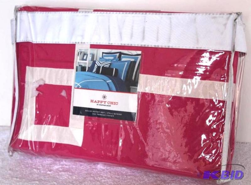 JC Penny Happy Chic FullQueen Duvet Set Pink