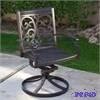 lot A12R image: Belham Living San Miguel Cast Aluminum Dining Swivel Rocker