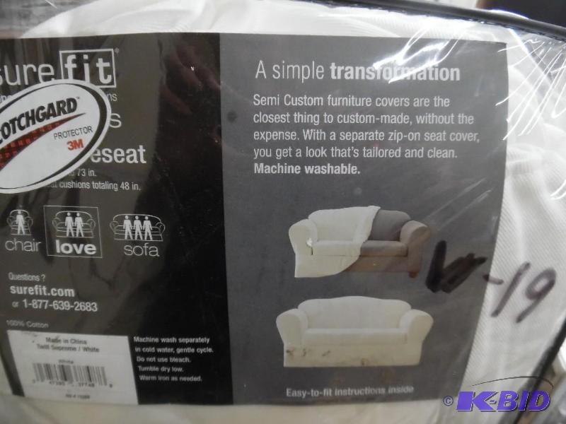 lot V19 image: Surefit Slip Cover For a Loveseat