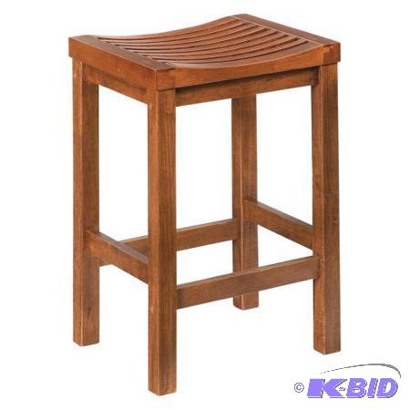 lot V30 image: Home Styles Parker 24 in. Backless Wood Counter Stool