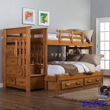 lot V31 image: Woodcrest Heartland Twin over Full Bunk Bed with Stairs