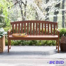lot V34 image: Coral Coast Amherst Curved Back Outdoor Wood Garden Bench