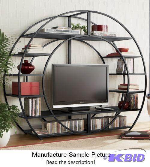Black Arch Entertainment Center - This arched...
