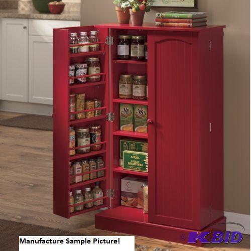 Red Pantry - This pantry packs plenty of stor...