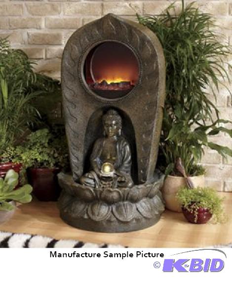 Buddha Fountain Fireplace -&nbspCreate a cor...