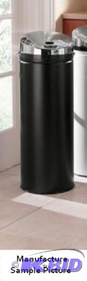 Trash Bin - Black - Plastic inner bin has a l...