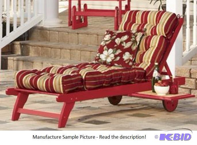 Chaise Lounge Chair - Red Expertly crafted to...
