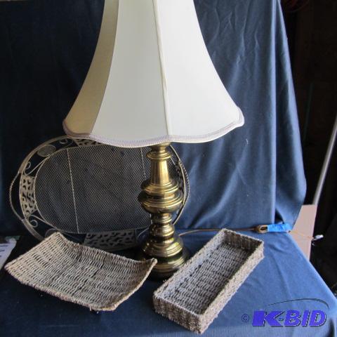 Brass Lamp, Baskets