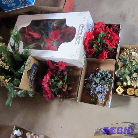 Poinsettias, Greenery