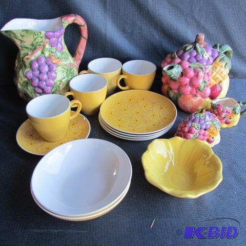 Fruit Tea Set, Centura Dishes