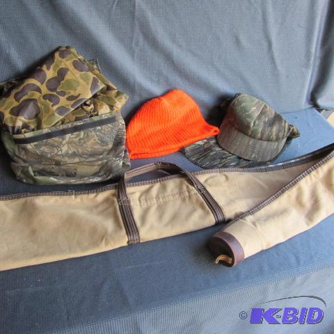 Rifle Case, Bug Hat, Rain Suit