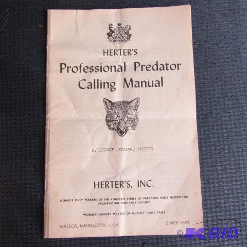 Herters Predator Calling Manual