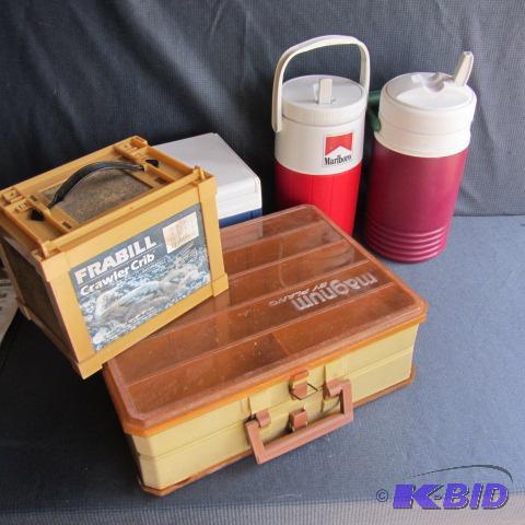 Tackle & Worm Box, Coolers