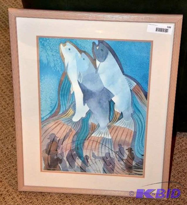 lot 106 image: Framed LImited Edition Artwork, signed and nu...