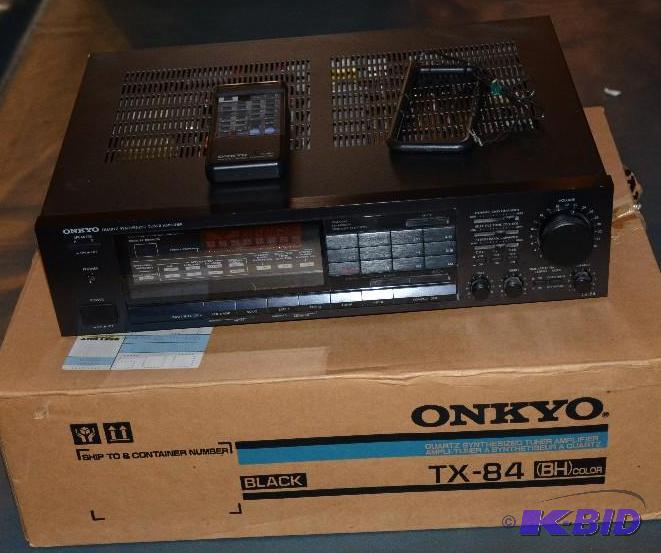 lot 122 image: Onkyo TX-84&nbspQuartz Synthesized Tuner Amp...