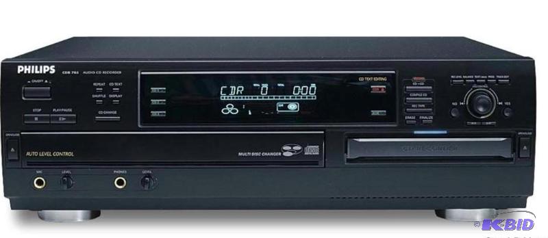 lot 124 image: PHILIPS CDR785 3-disc CD changersingle ...