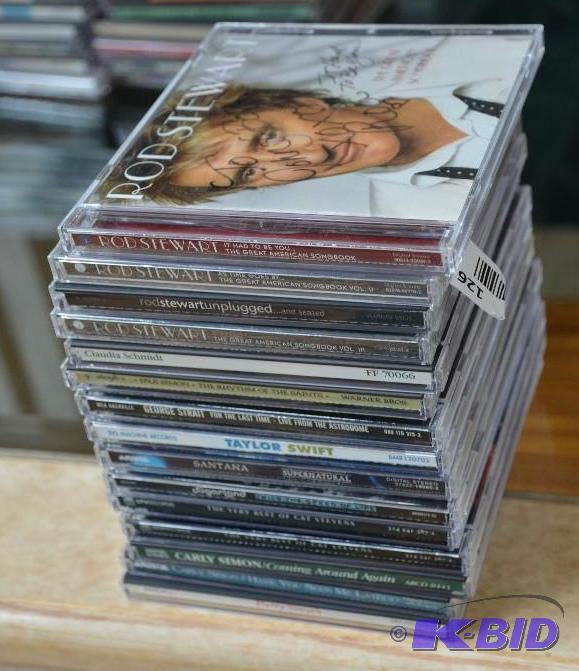 lot 126 image: 15 music cds, including an Autographed Rod St...