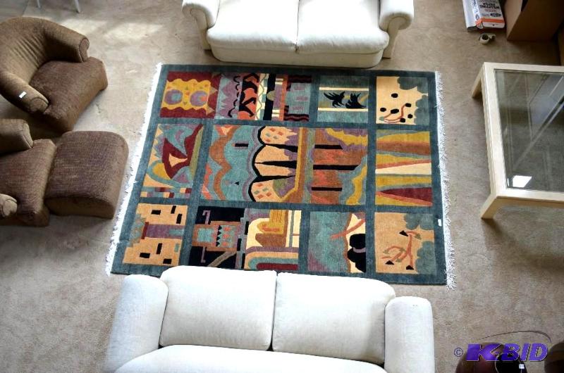 lot 18 image: Very nice thick Tufenkian Tibetan Area Rug, m...