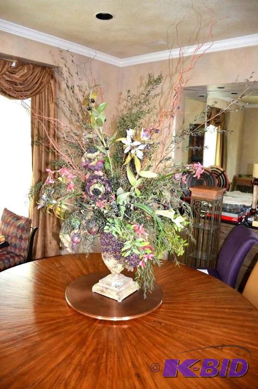 lot 35 image: Awesome Floral Arrangement in Urn, approx 60 ...