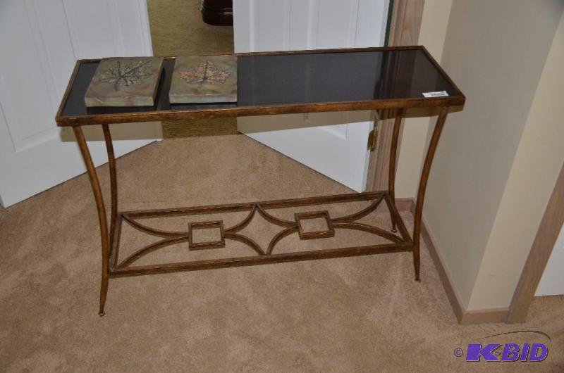 lot 52 image: Hall Table or Sofa Table and 2 decorative art...