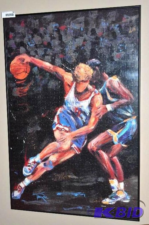 lot 88 image: Terry Rose Sports puzzle, basketball players ...