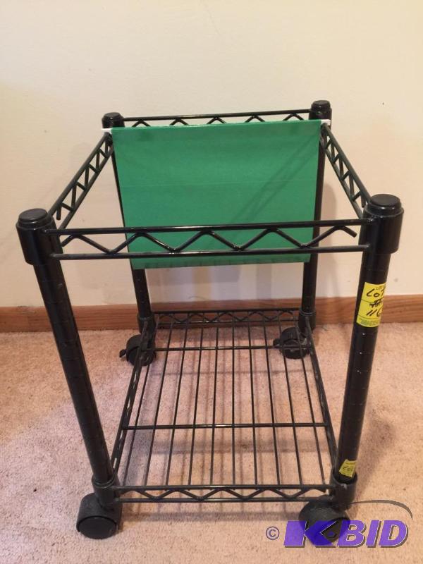 Handy Hanging File Folder Open Rack on Casters