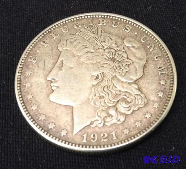 Circulated 1921 Morgan Silver Dollar