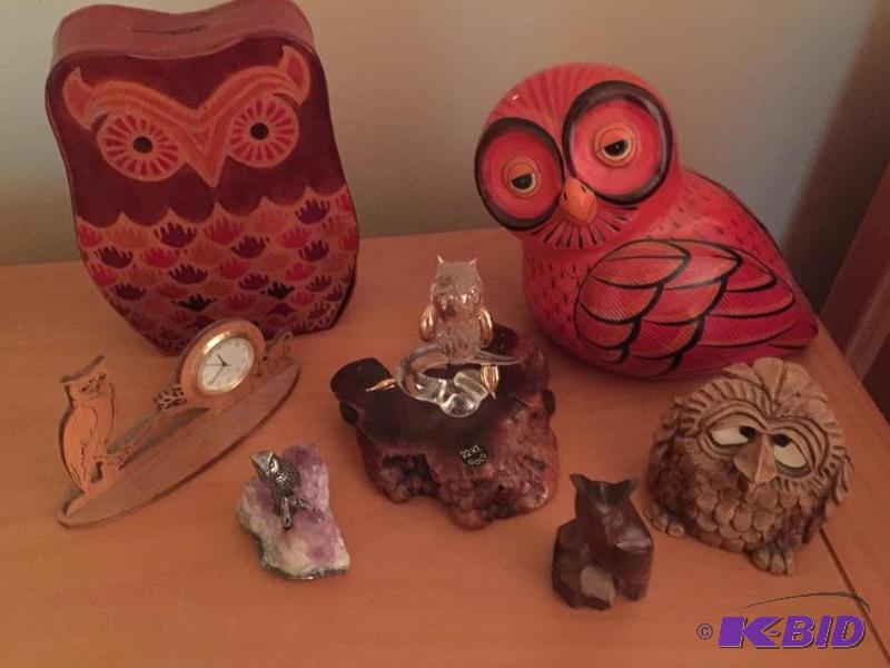 Assortment of DecorativeCollectible Owls