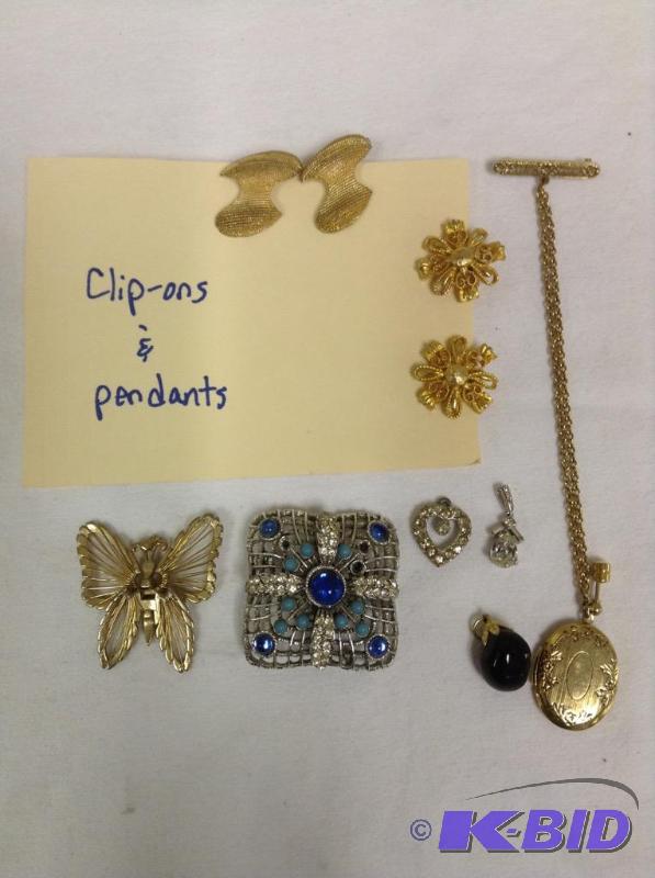 Vintage Earrings, Pins and Pendants