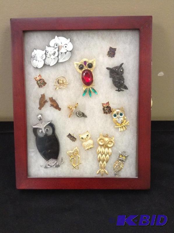 Collection of Owl Jewelry