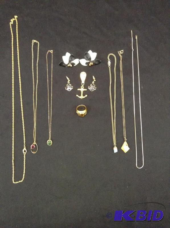 Assortment of Necklaces, Earrings & A Ring