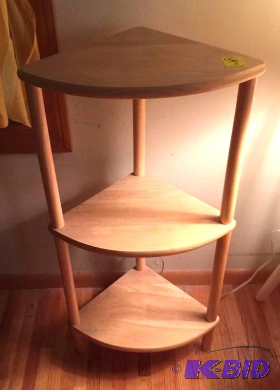 Three Tiered Corner Shelf