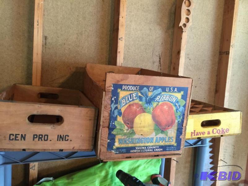 Vintage Crates and Coke Case