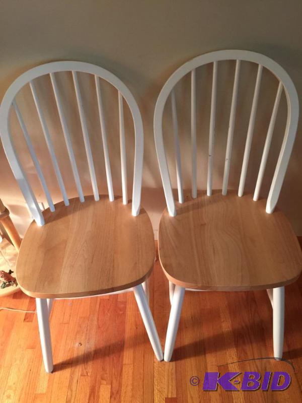Pair of Wood Side Chairs