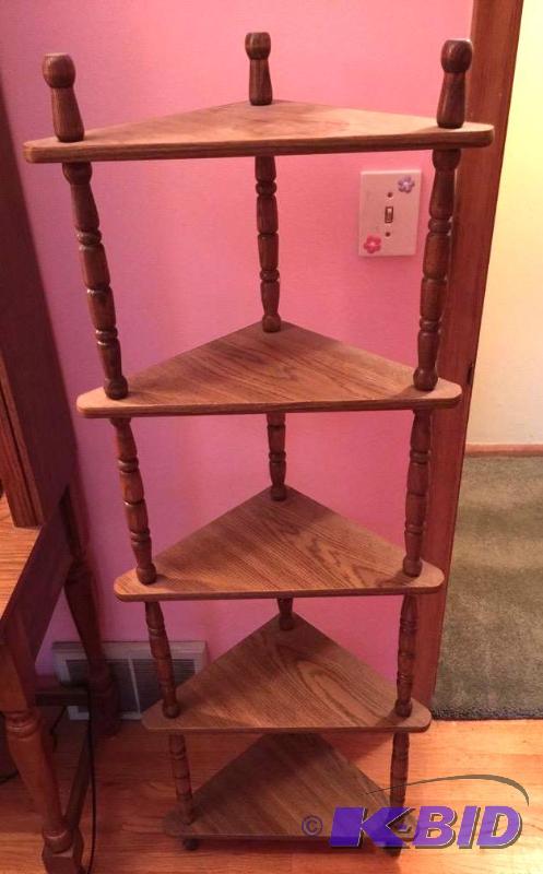 Corner Stand with Five Shelves