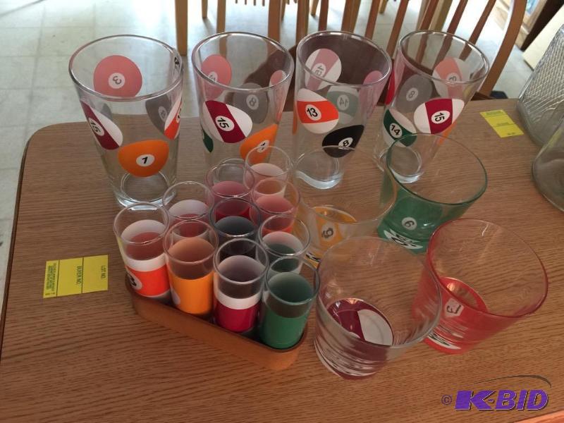 Pool Themed Glassware