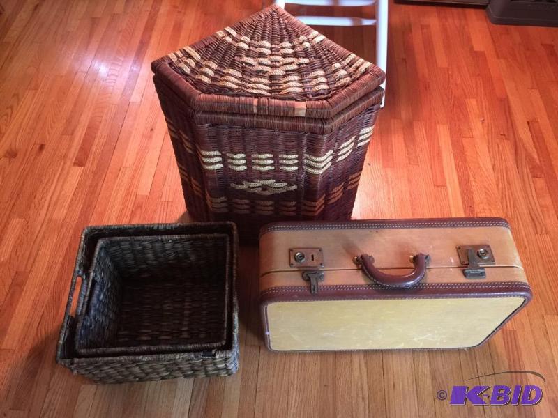 Nice Corner Wicker HamperStorage and More