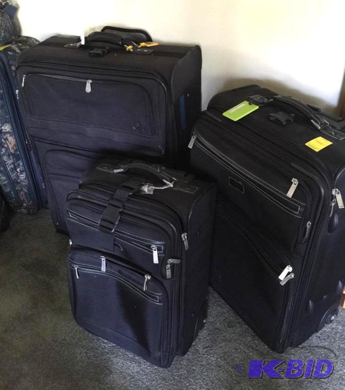 Three Piece Soft Sided Luggage - Black