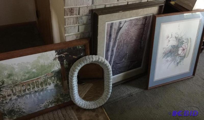 Selection of Wall Art and Mirror