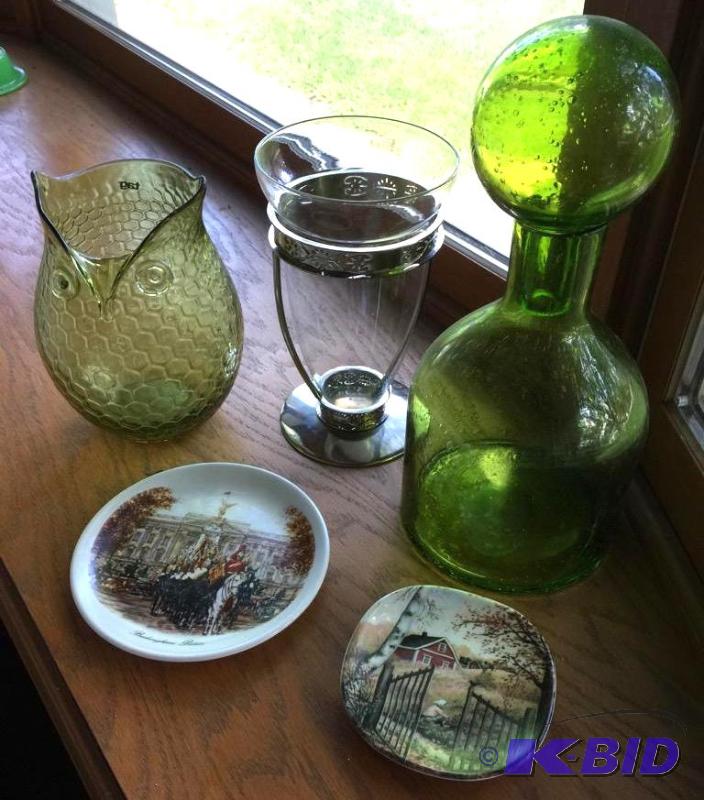 Home Decor Items Green Glass and More