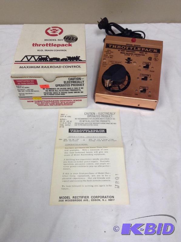 lot 115 image: Throttlepack #501 Train H.O. Railroad Control