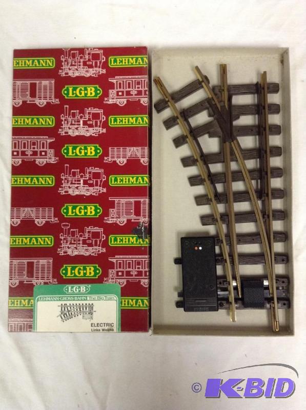 lot 119 image: LGB #1215 G Scale Electric Left Switch Train Track