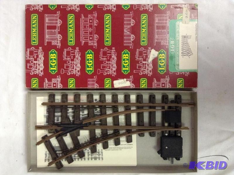 lot 134 image: LGB #1210 N G Scale Left Railroad Train Switch