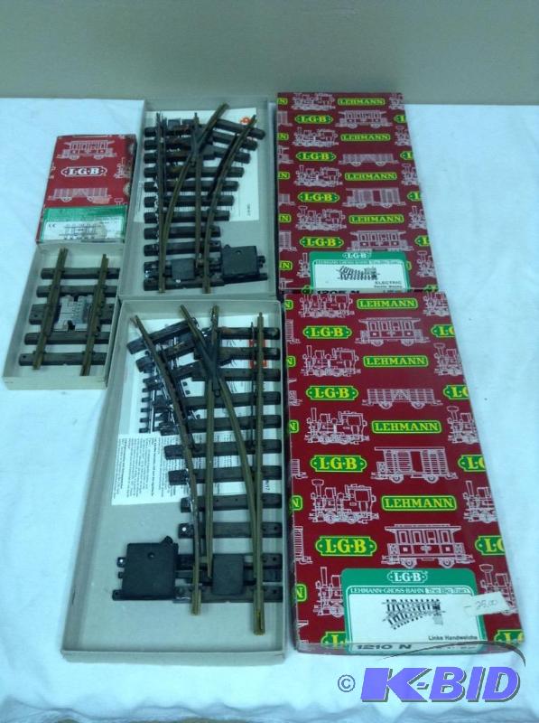 lot 139 image: (3) LGB G Scale Railroad Train Track Items #1210N, 1205N & 1015U