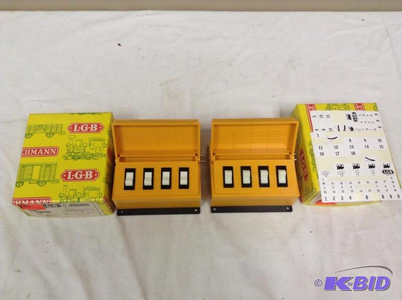 lot 145 image: 2 LGB #5080 G Scale Power Switching Control Boxes
