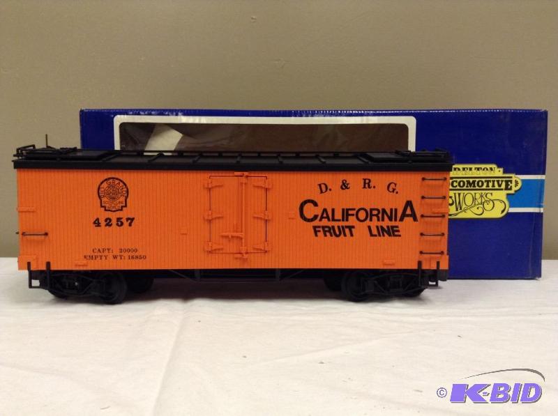 lot 17 image: Delton Locomitve Works Refrigerator Train Car #4257